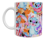 Stitch Keramik-Tasse – Buntes Sommerdesign (330 ml)