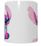 Stitch Keramik-Tasse – Pink & Blau (330 ml)