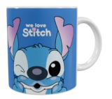 Stitch Keramik-Tasse – Blau (330 ml)