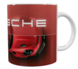 Auto Keramik-Tasse – Sportwagen-Design Rot (330 ml)
