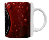 BMW Keramik-Tasse – Rot mit Tropfen (330 ml)