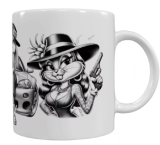 Auto-Tasse – Cooles Design mit Bunny-Motiv (330 ml)