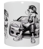 Auto-Tasse – Cooles Design mit Bunny-Motiv (330 ml)