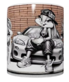 Auto-Tasse – Graffiti Bunny (330 ml)