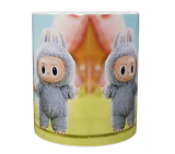 Labubu Keramik-Tasse – Blau und Grün (330 ml)