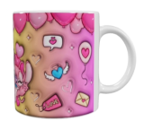 Valentinstags Keramik-Tasse – Love Design (330 ml)