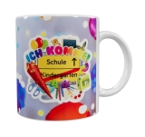 Schulkind Keramik-Tasse – „Ich komme! Schule“ (330 ml)