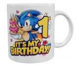 Sonic Geburtstags-Keramik-Tasse – 1. Geburtstag (330 ml)