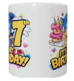Sonic Geburtstags-Keramik-Tasse – 7. Geburtstag (330 ml)