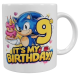 Sonic Geburtstags-Keramik-Tasse – 9. Geburtstag (330 ml)