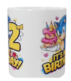 Sonic Geburtstags-Keramik-Tasse – 2. Geburtstag (330 ml)
