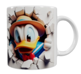 3D Cartoon-Keramik-Tasse – Comic-Ente (330 ml)