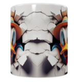 3D Cartoon-Keramik-Tasse – Comic-Ente (330 ml)