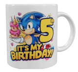 Sonic Geburtstags-Keramik-Tasse – 5. Geburtstag (330 ml)