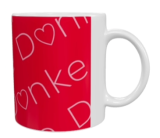 Spruch-Tasse „Danke“ – Keramik (330 ml)
