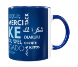 Keramik Spruch-Tasse „Danke“ (330 ml)