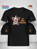 Grimmiges Party-Schwein T-Shirt – „Ich hasse Menschen“