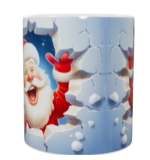 Weihnachts-Keramik-Tasse – Fröhlicher Santa (330 ml)