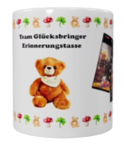 Erinnerungs-Tasse Team Glücksbringer – Keramik (330 ml)