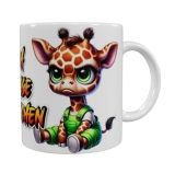 Freche Giraffen-Tasse – „Ich hasse Menschen“ (330 ml)