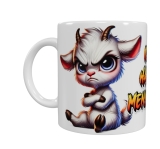 Grimmiges Ziegenbaby – „Ich hasse Menschen“ Keramik-Tasse (330 ml)