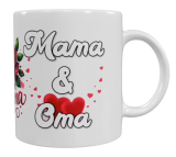 Muttertag Keramik-Tasse „Ich habe 2 Titel – Mama & Oma“ (330 ml)