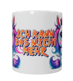 Grimmiges Einhorn Keramik-Tasse – „Ich kann das nicht mehr“ (330 ml)