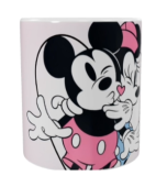 Mickey & Minnie Keramik-Tasse – Rosa (330 ml)