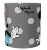 Minnie Mouse Keramik-Tasse – Grau (330 ml)