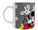 Mickey Mouse Keramik-Tasse – Grau (330 ml)