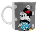 Minnie Mouse Keramik-Tasse – Grau mit Punkten (330 ml)