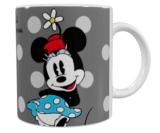Minnie Mouse Keramik-Tasse – Grau/Weiß (330 ml)