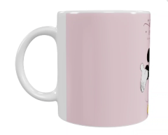 Mickey Mouse Keramik-Tasse – Rosa (330 ml)