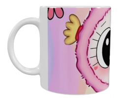 Labubu Keramik-Tasse – Rosa (330 ml)