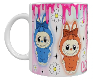 Labubu Keramik-Tasse – Buntes Charakter-Motiv (330 ml)