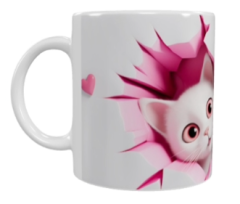 Cat Keramik-Tasse – Süßes Kätzchen-Design (330 ml)