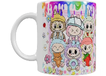 Labubu Keramik-Tasse – Buntes Charakter-Design (330 ml)