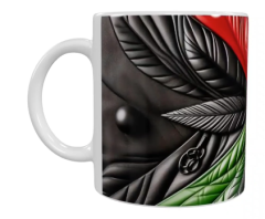 Blumen-Keramik-Tasse – Mehrfarbig (330 ml)