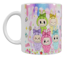 Labubu Keramik-Tasse – Pastell Design (330 ml)