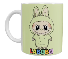 Labubu Keramik-Tasse – Grün (330 ml)