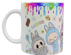 Labubu Keramik-Tasse – Buntes Design (330 ml)