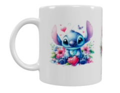 Stitch Keramik-Tasse – Personalisierbar (330 ml)