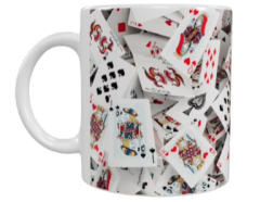 Karten Keramik-Tasse – Spielkarten-Motiv (330 ml)