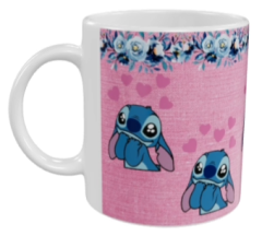 Stitch Keramik-Tasse – Rosa (330 ml)