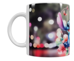 Stitch Keramik-Tasse – Blumenzauber (330 ml)