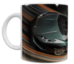 Sportwagen Keramik-Tasse – Dunkelgrün (330 ml)