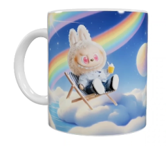 Labubu Keramik-Tasse – Regenbogen (330 ml)