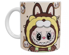 Labubu Keramik-Tasse – Braun (330 ml)