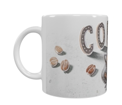 Caffè Latte Keramik-Tasse – Kaffee Design (330 ml)