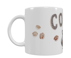 Kaffee Keramik-Tasse – Coffee Design (330 ml